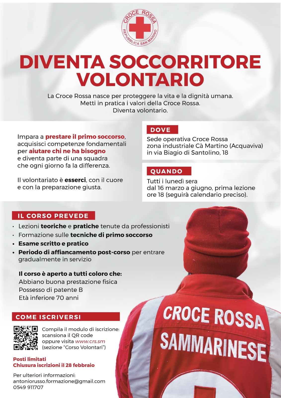 Poster Corso Volontari